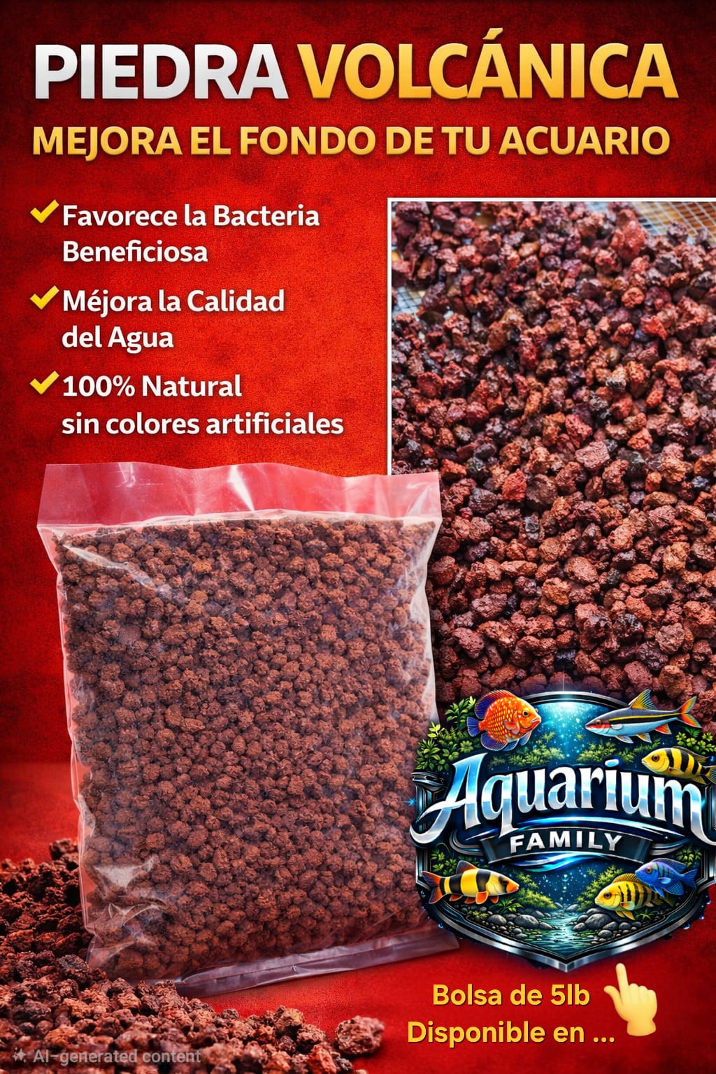 Roca Volcánica (bolsa de 5 libras)